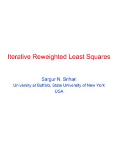 Iterative Reweighted Least Squares
