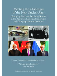 Meeting the Challenges of the New Nuclear Age - amacad.org