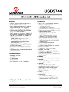 USB5744 4-Port SS/HS USB Controller Hub - Data Sheet