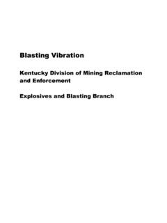 Blasting Vibration - OSMRE