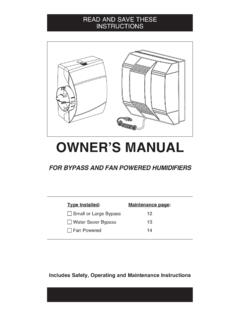 OWNER’S MANUAL - Carrier