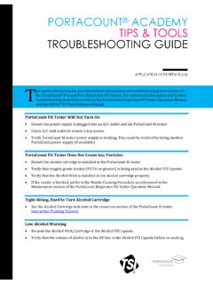 PortaCount Tips Tools Troubleshooting Guide-RFT …