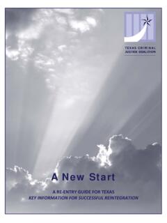 A New Start - Texas Department of Criminal Justice
