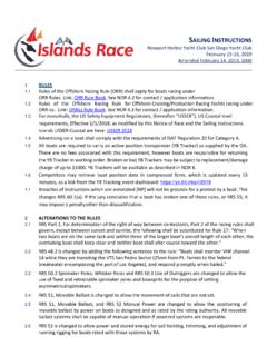 SAILING INSTRUCTIONS - islandsrace.com
