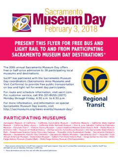 PRESENT THIS FLYER FOR FREE BUS AND LIGHT RAIL TO AND …