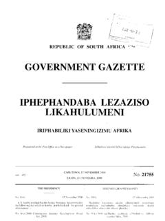 GOVERNMENT GAZETTE IPHEPHANDABA LEZAZISO …