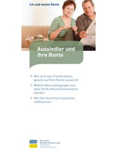Aussiedler und ihre Rente - Deutsche Rentenversicherung
