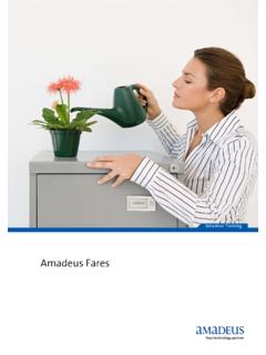 Fares basic v1 - Amadeus Global Website