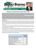 Tobacco Settlement Fund 2017/18 - pahouse.com