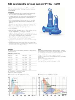 ABS submersible sewage pump XFP 100J - 501U