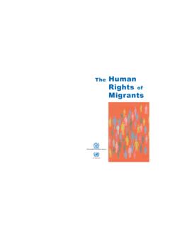 The Human Rights of Migrants - IOM Online Bookstore