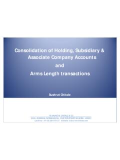 Consolidation of Holding, Subsidiary &amp; Associate Company ...