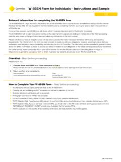HOW TO COMPLETE YOUR W-8BEN FORM - CommSec