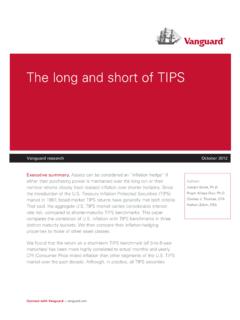 The long and short of TIPS - Vanguard