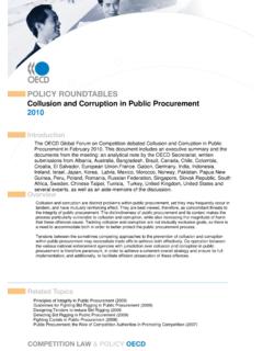 Collusion and Corruption in Public Procurement - OECD.org
