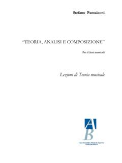 Lezioni di Teoria musicale - Liceo Attilio Bertolucci