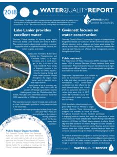 EPA Safe Drinking Water Act Lake Lanier provides Gwinnett ...