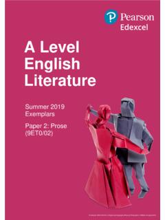 A Level English Literature - Edexcel
