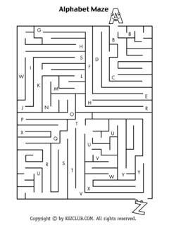 Alphabet Maze - KIZCLUB