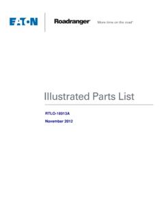 Illustrated Parts List - Roadranger