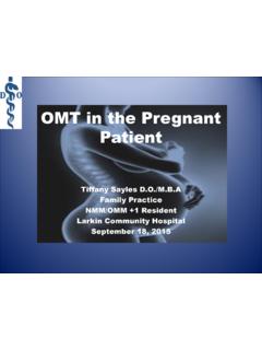 OMT in the Pregnant Patient - FOMA