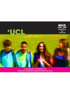 A competence framework for Child and Adolescent Mental ...