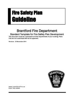 Fire Safety Plan Guideline - Brantford Fire …