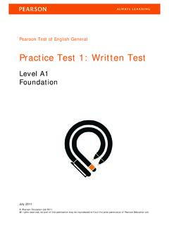 Practice Test 1: Written Test - Edexcel
