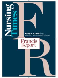 Francis in brief: key nursing recommendations
