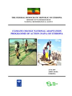 CLIMATE CHANGE NATIONAL ADAPTATION PROGRAMME …