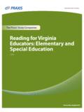 Reading for Virginia Educators: Elementary and Special ...
