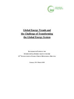 Global Energy Trends and the Challenge of Transforming the ...