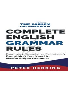 Complete English Grammar Rules: Examples, Exceptions ...