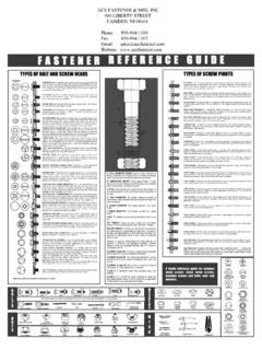 FASTENER REFERENCE GUIDE