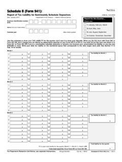 Schedule B (Form 941) - IRS tax forms