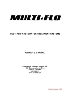 MULTI-FLO WASTEWATER TREATMENT SYSTEMS …