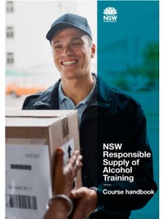 TNSW Responsible Supply of Alcohol Training Course …