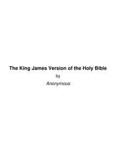The King James Version of the Holy Bible - Bible Study Guide