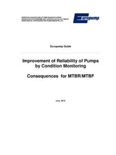 Improvement of Reliability of Pumps by Condition ...