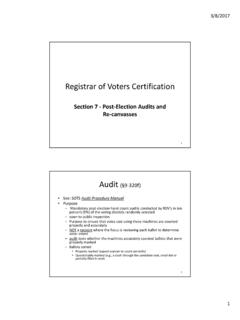 Registrar of Voters Certification - CITI