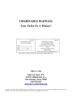 CHARITABLE RAFFLES: Your Ticket To A Winner!