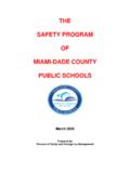 THE SAFETY PROGRAM OF MIAMI-DADE COUNTY PUBLIC …
