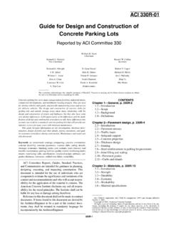 Guide for Design and Construction of Concrete Parking Lots