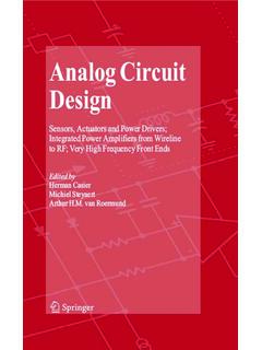 Analog Circuit Design - CAS