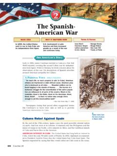 The Spanish- American War