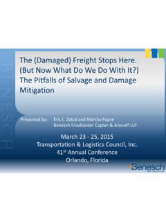 The (Damage) Freight Stops Here. (But Now What …