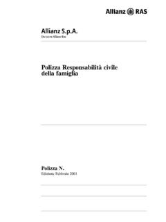 Polizza Responsabilit&#224; civile della famiglia - allianzras.it