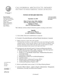 NOTICE OF BOARD MEETING - cab.ca.gov