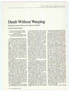 Death without weeping. - Gettysburg College