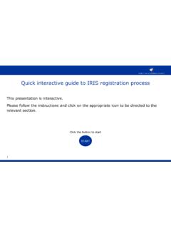 Quick interactive guide to IRIS registration process